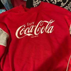 Over size coke sweatshirt